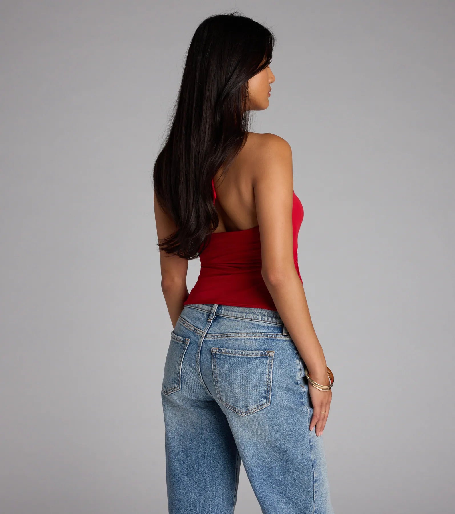 Routinely Cute Halter Knot Crop Top