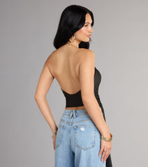 Chain Reaction Wrap Halter Top