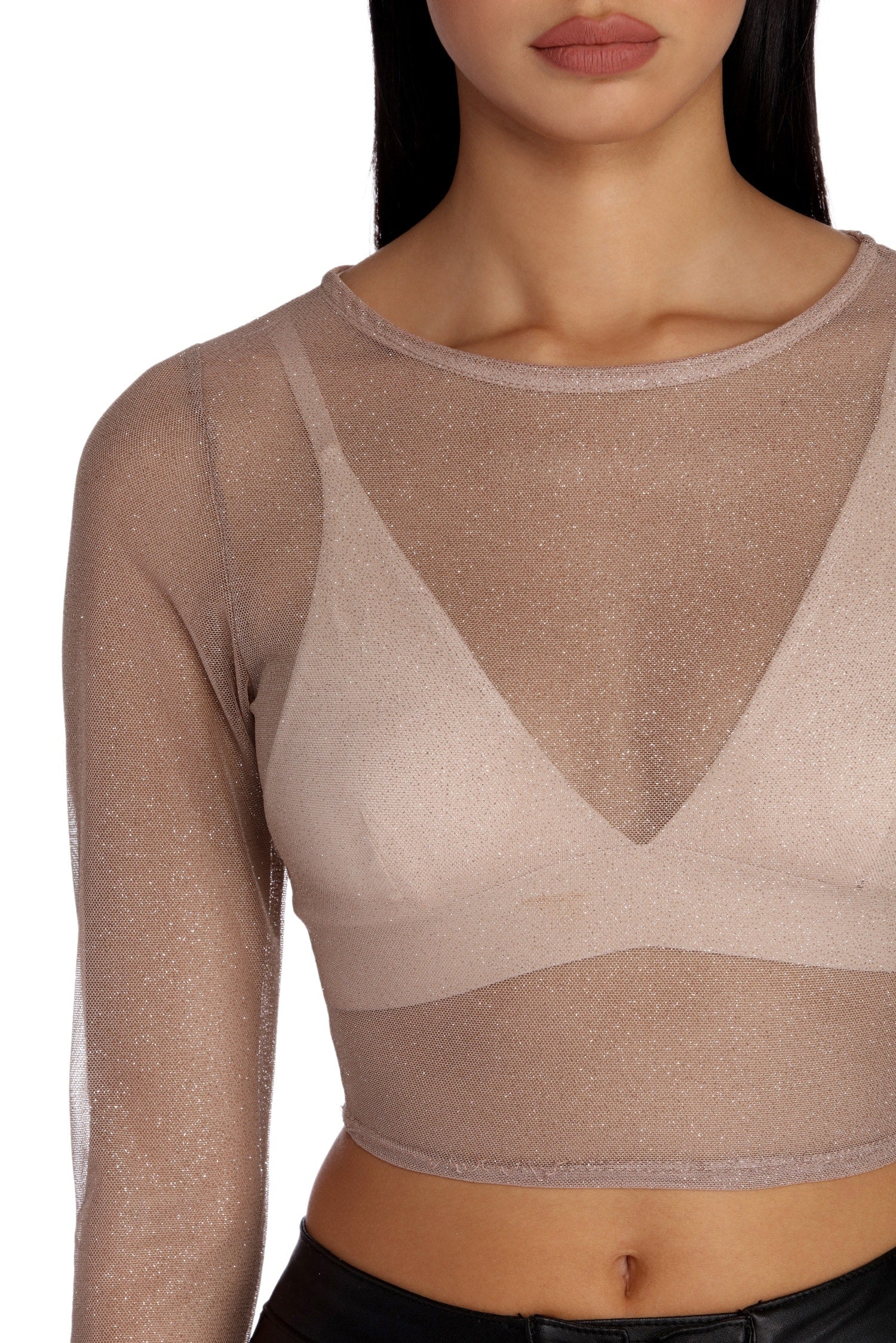 Gleaming With Glam Crop Top