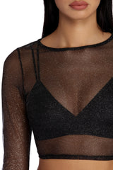 Gleaming With Glam Crop Top