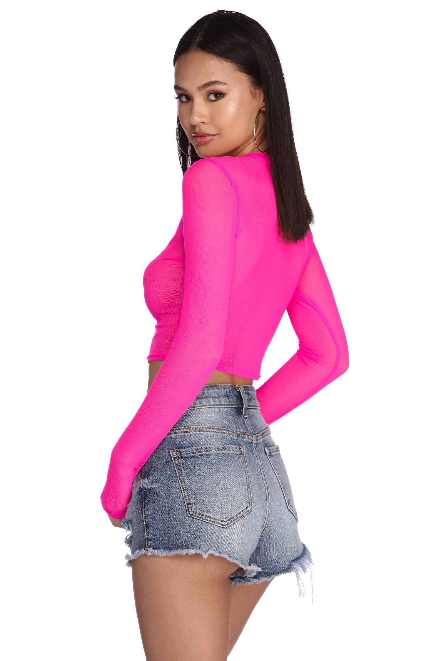 Mesh With The Best Crop Top