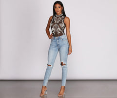 Pearl Ambition Sleeveless Bodysuit