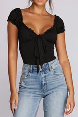 Tie-Front Runner Bodysuit