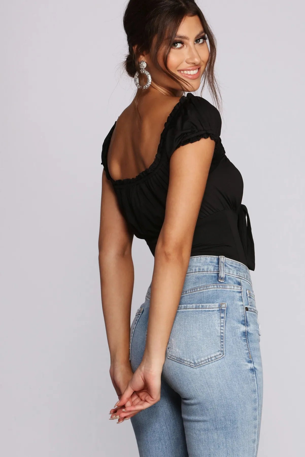 Tie-Front Runner Bodysuit