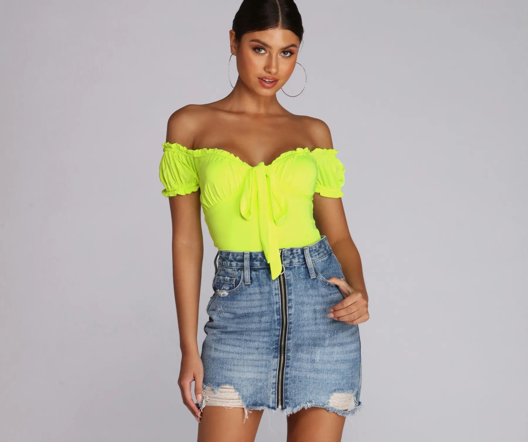 Tie-Front Runner Bodysuit