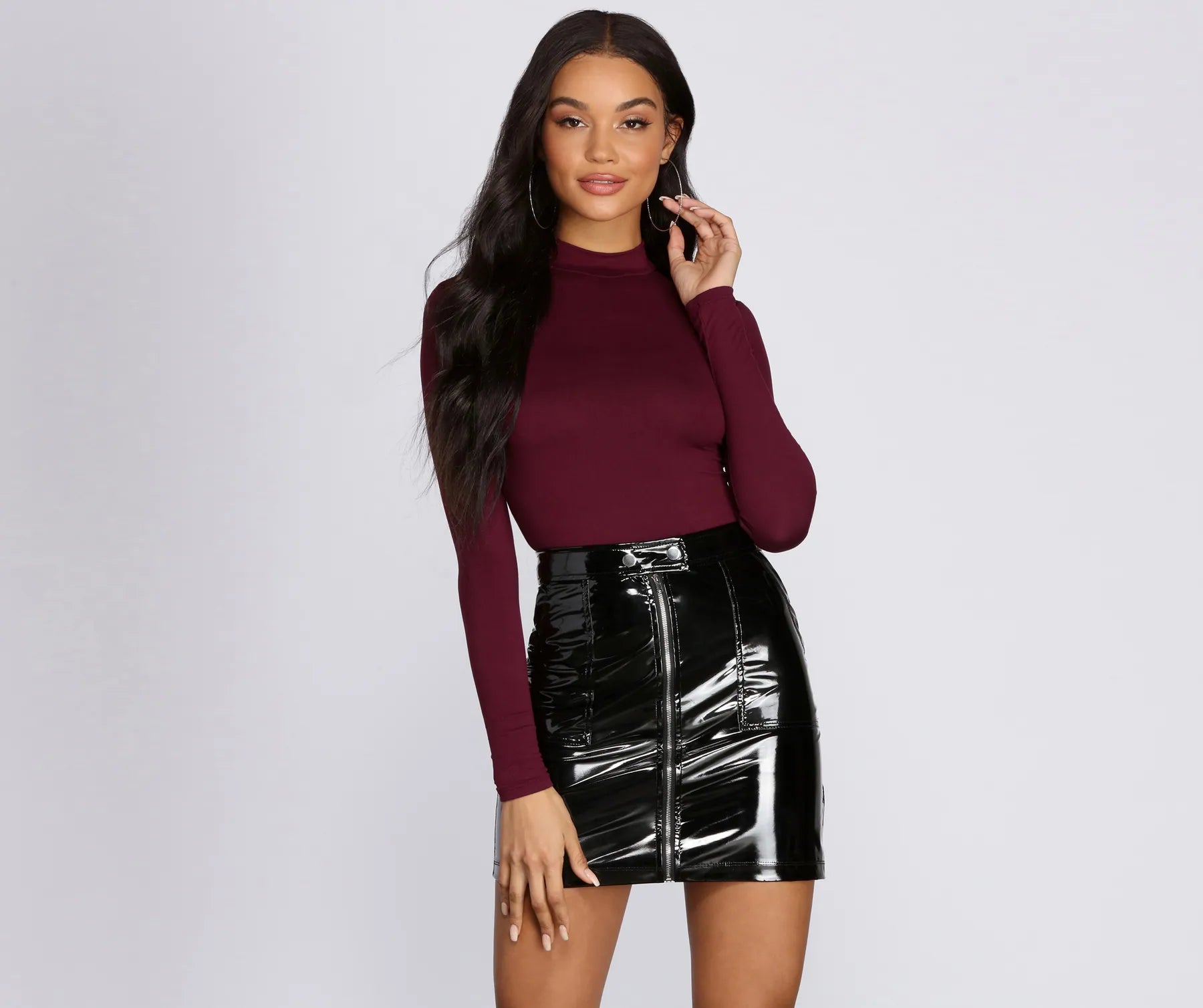 Mock Neck Basic Bodysuit