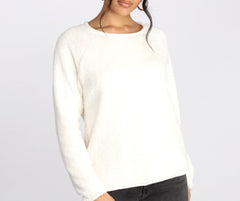 Feeling Cozy Fuzzy Pullover Sweater