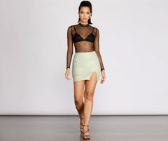 Crushin' On You Mesh Top