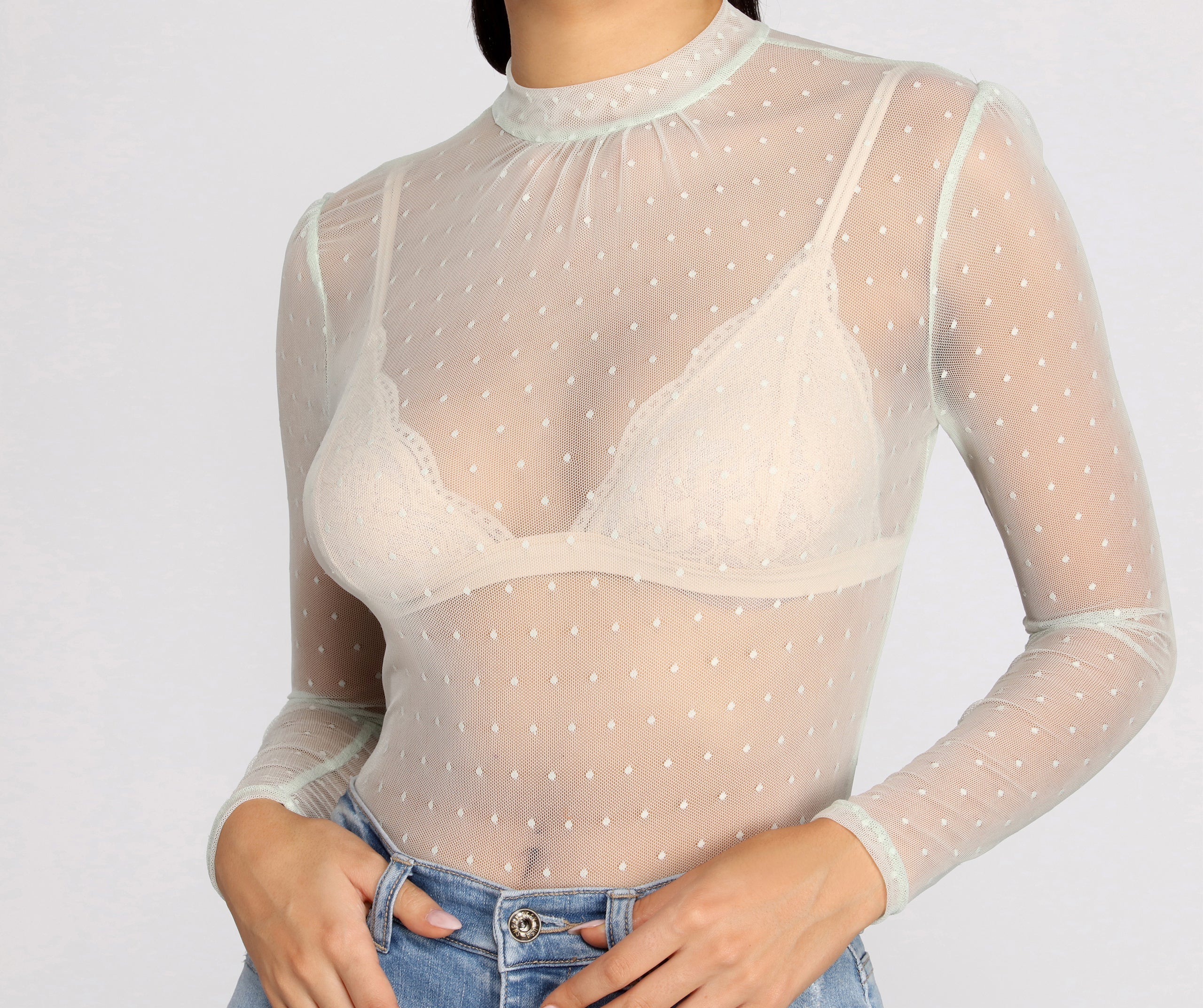 Crushin' On You Mesh Top