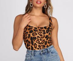 Lead The Way In Leopard Print Bodysuit