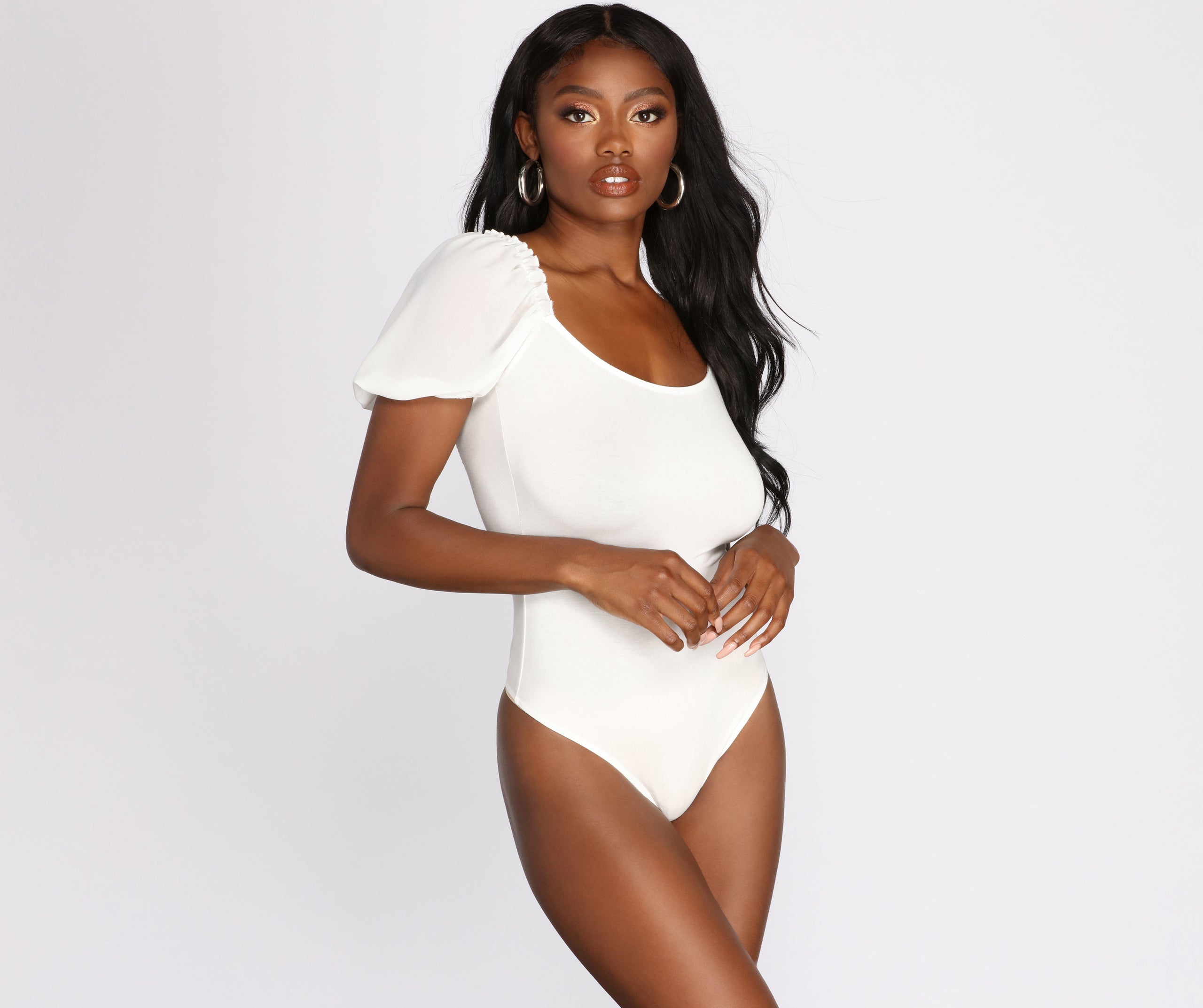 From Sheer On Out Scoop Back Bodysuit