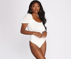 From Sheer On Out Scoop Back Bodysuit