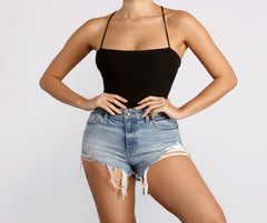 Looking Good Lace Up Bodysuit