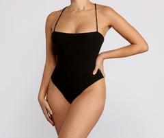 Looking Good Lace Up Bodysuit