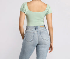 Sweet and Sassy Puff Sleeve Top