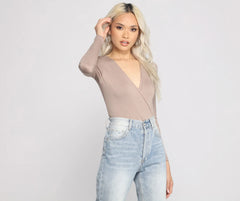 All Wrapped Up In Chic Style Bodysuit