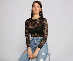 Stylishly Sheer Lace Bodysuit