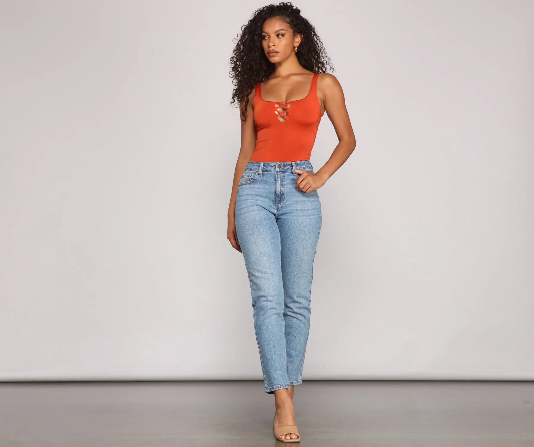 Keep It On-Trend Strappy Bodysuit