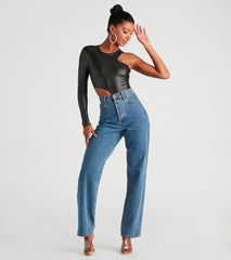 My Edgy Side One Shoulder Bodysuit