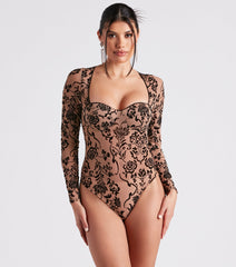 True Beauty Mesh Bustier Bodysuit