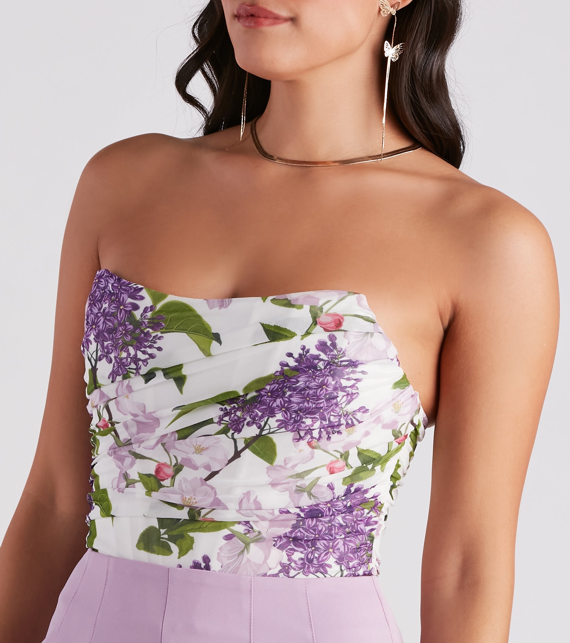 Pretty As Can Be Floral Bustier