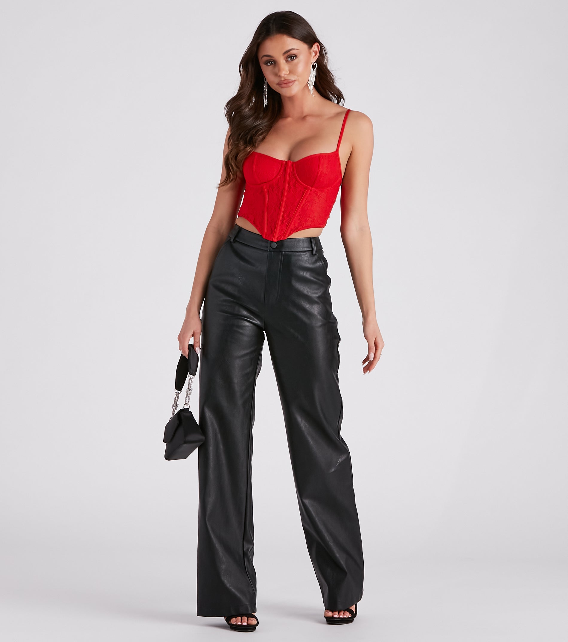 Desire For Lace Mesh Corset Top