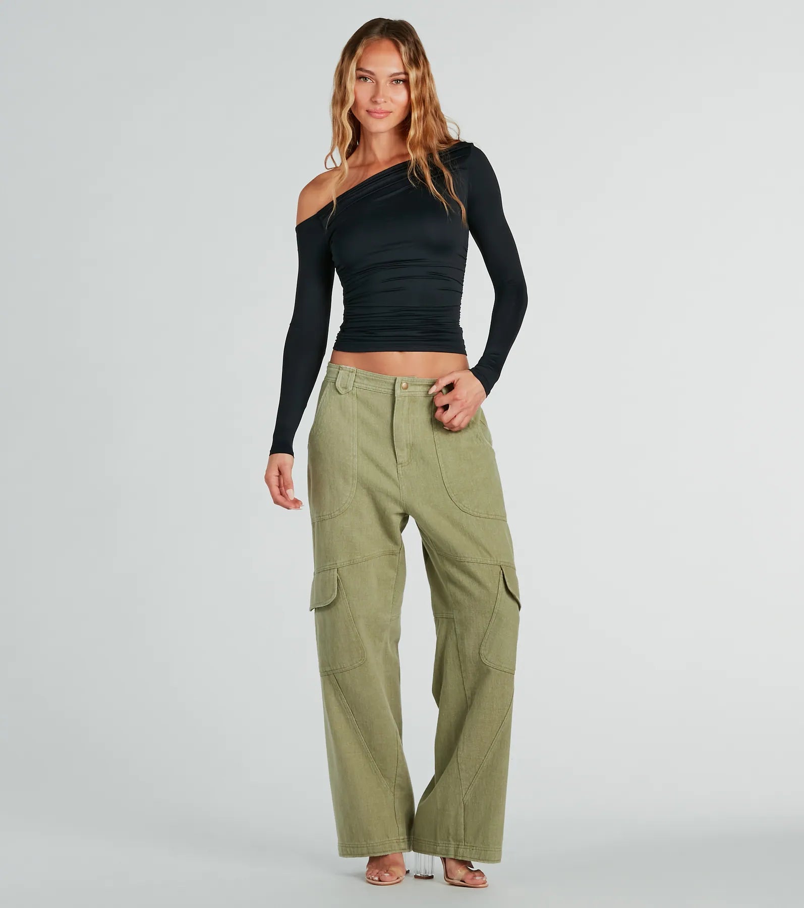 Looking Flawless Smooth Off-The-Shoulder Top