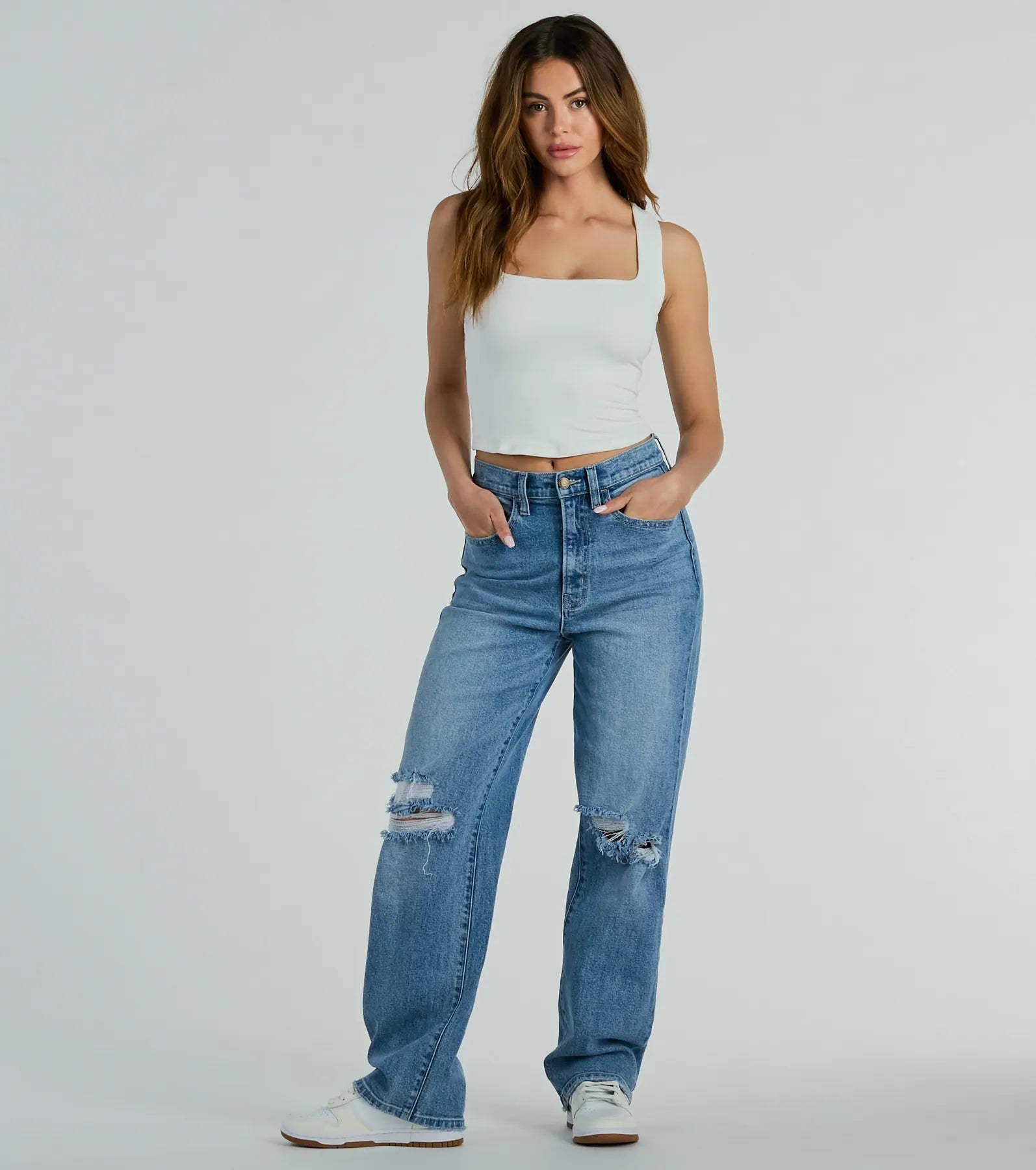 Let's Get Away Open Back Sleeveless Crop Top