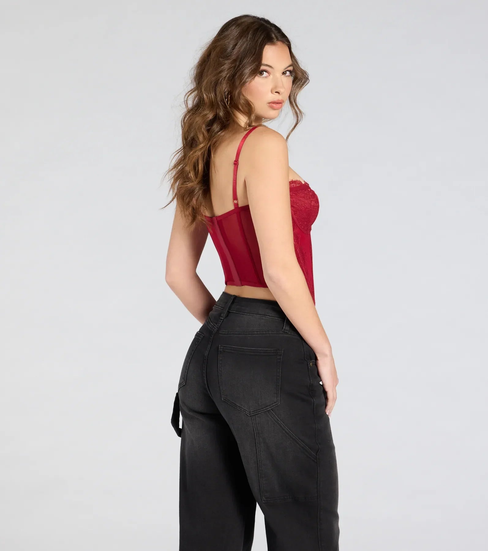 Total Bombshell Lace Corset Top