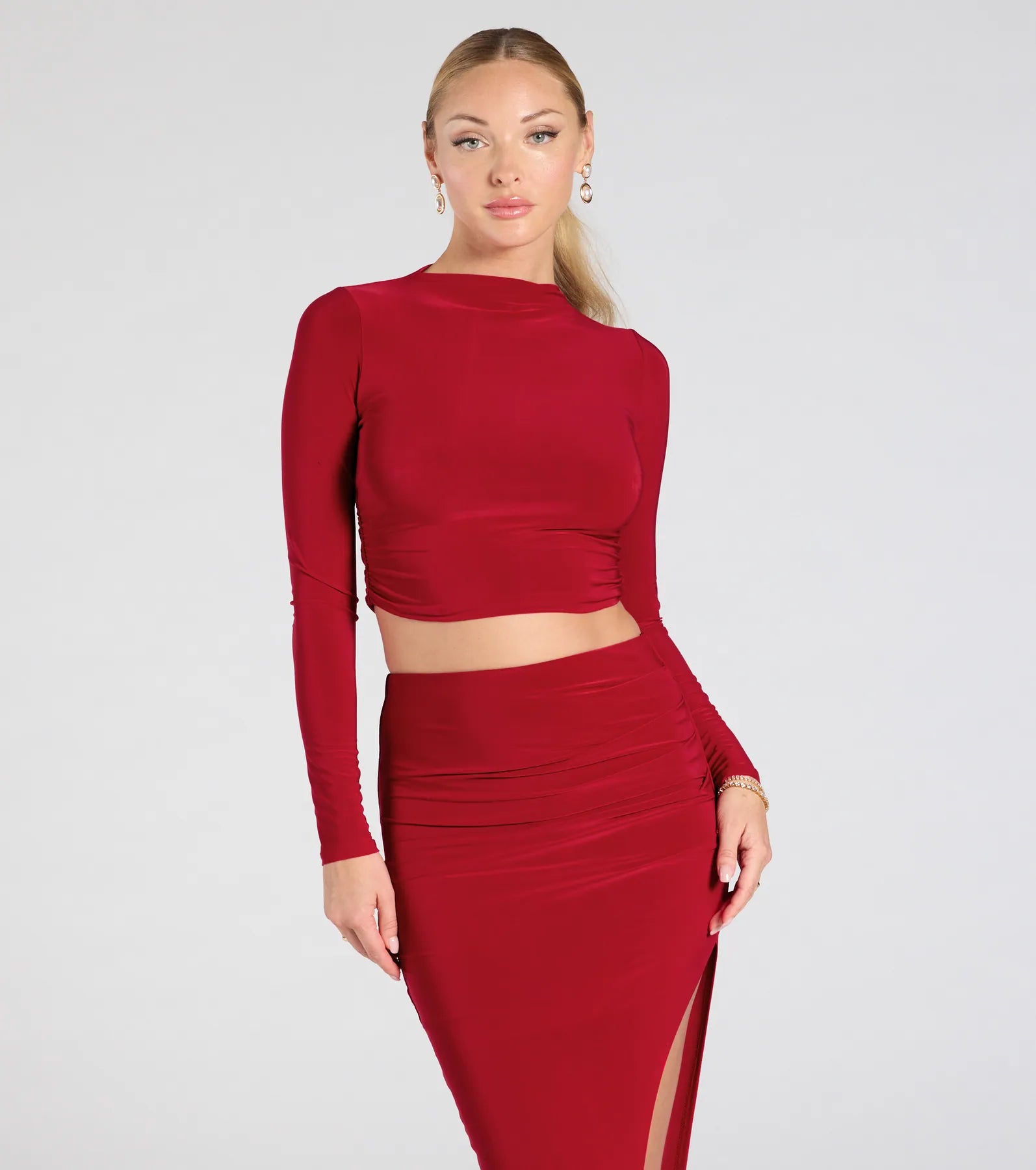 Bold Staple Long Sleeve Crop Top