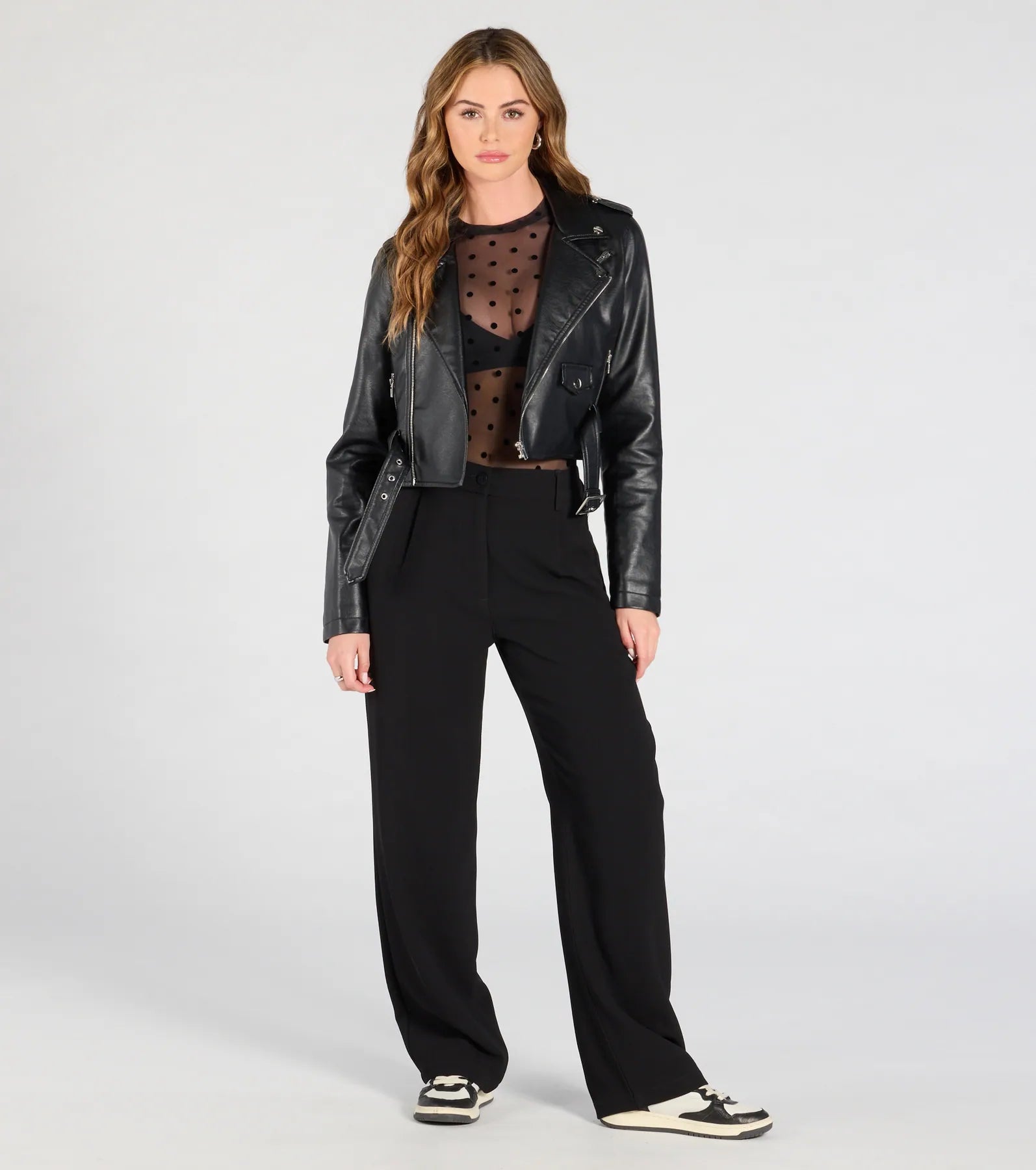 Sheer As Can Be Polka Dot Mesh Bodysuit