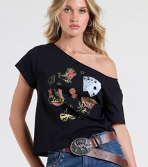 Good Luck Charm Crop Graphic Tee