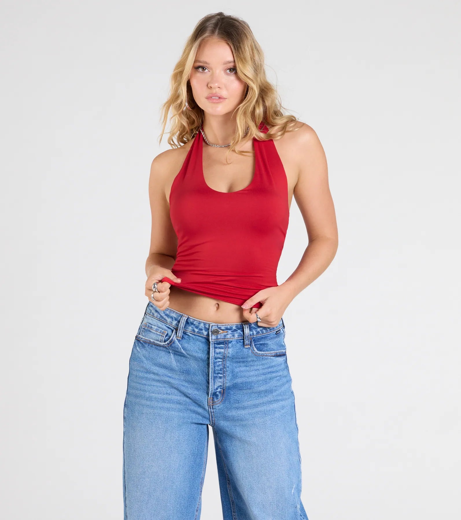 Sultry Inspiration Halter Crop Top