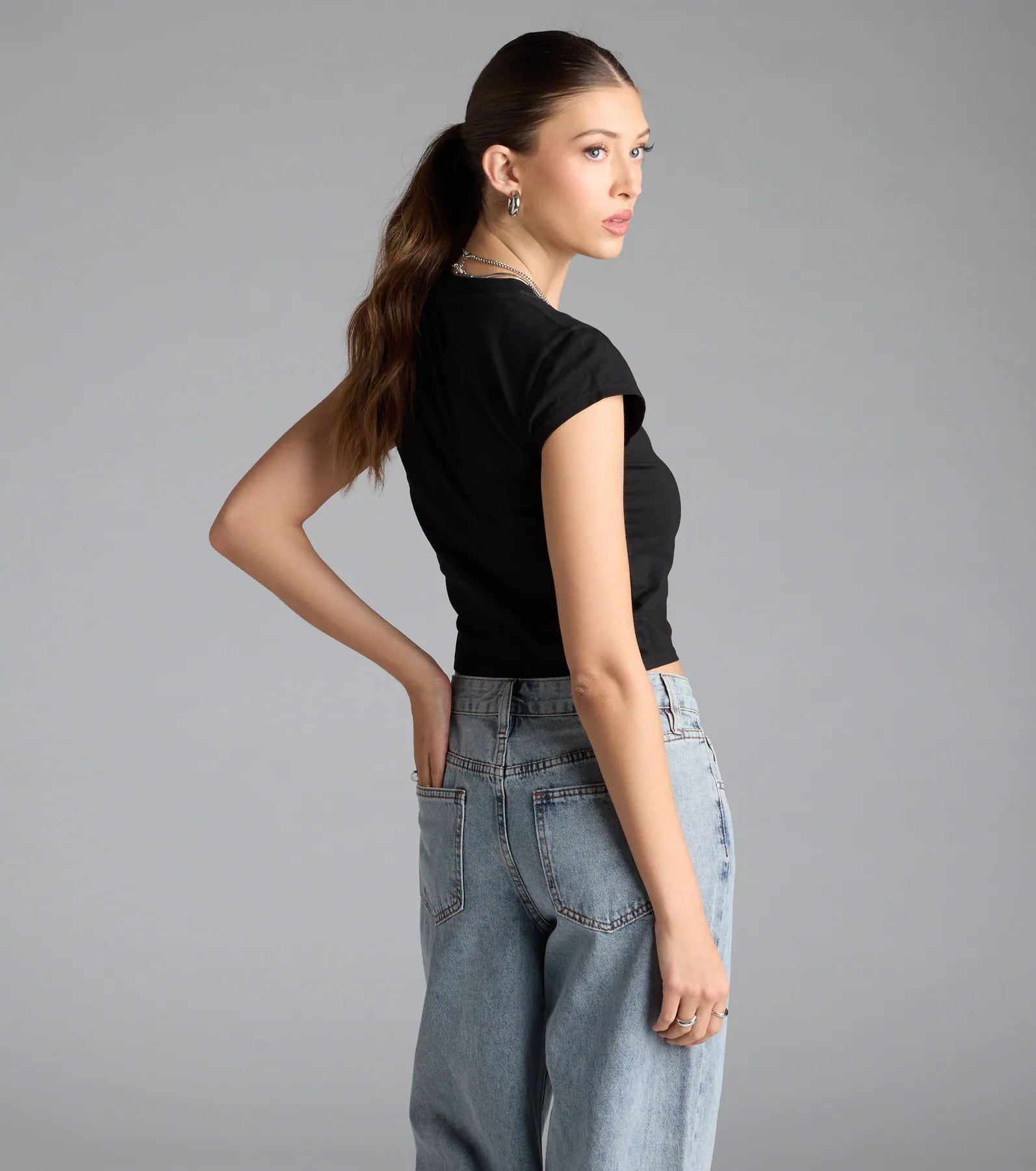 Disco Babe Crop Graphic Tee