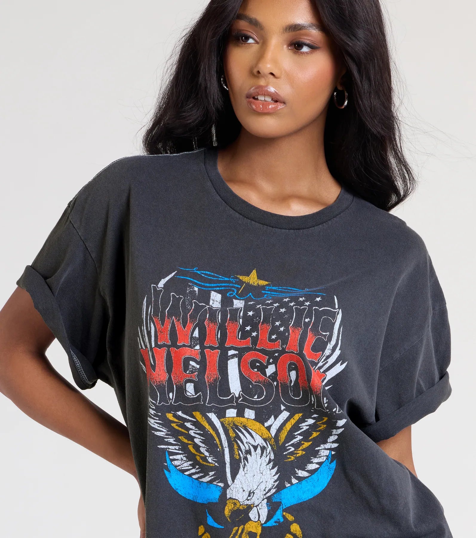 Willie Nelson Graphic Oversized Tee
