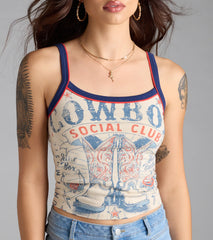 Cowboy Social Club Graphic Tank Top