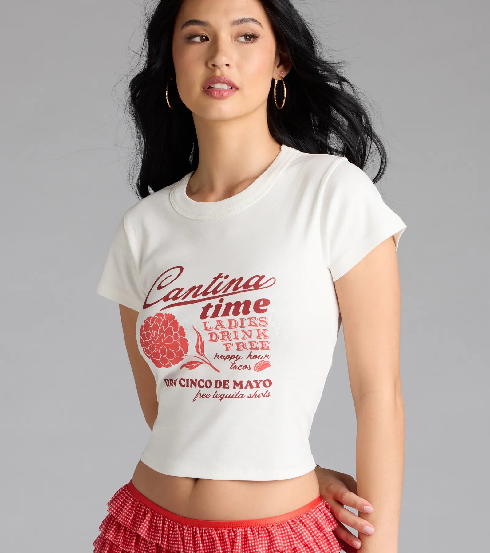 Cantina Time Crop Graphic Tee