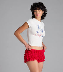 Dirty Martini Crop Graphic Tee