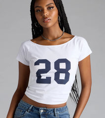 28 Crop Graphic Tee