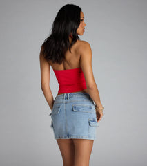 Yoga And Tequila Graphic Halter Top