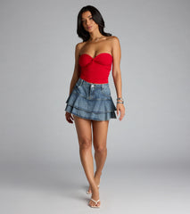 More To Come Twist Tube Crop Top