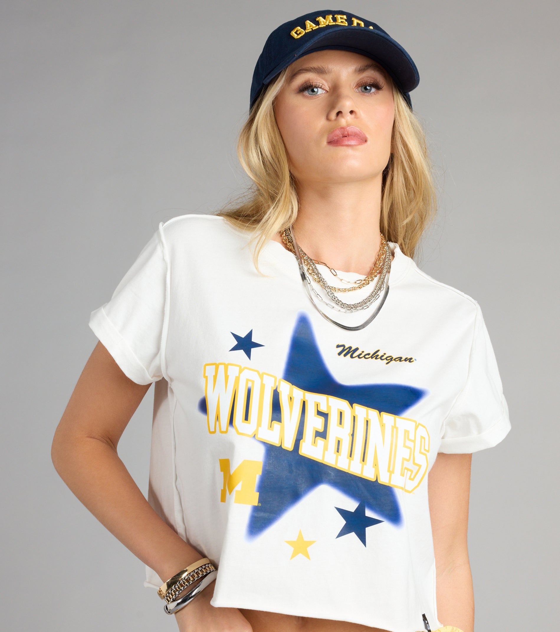 Star Status Michigan Wolverines™ Cropped Tee