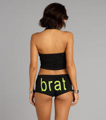 Charli xcx 365 Party Girl Graphic Halter Top