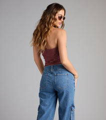 Keep It Chill Striped Tube Top