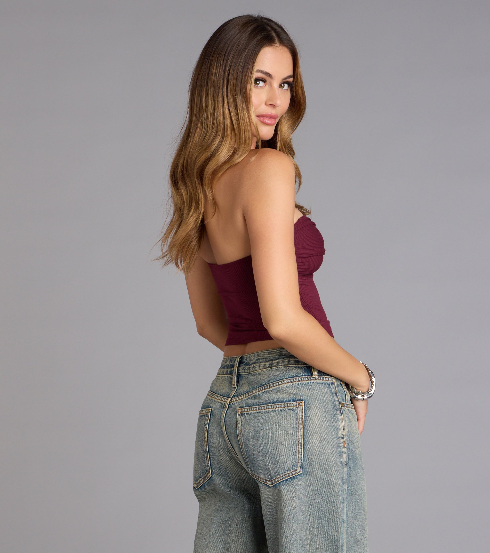 More To Come Twist Tube Crop Top