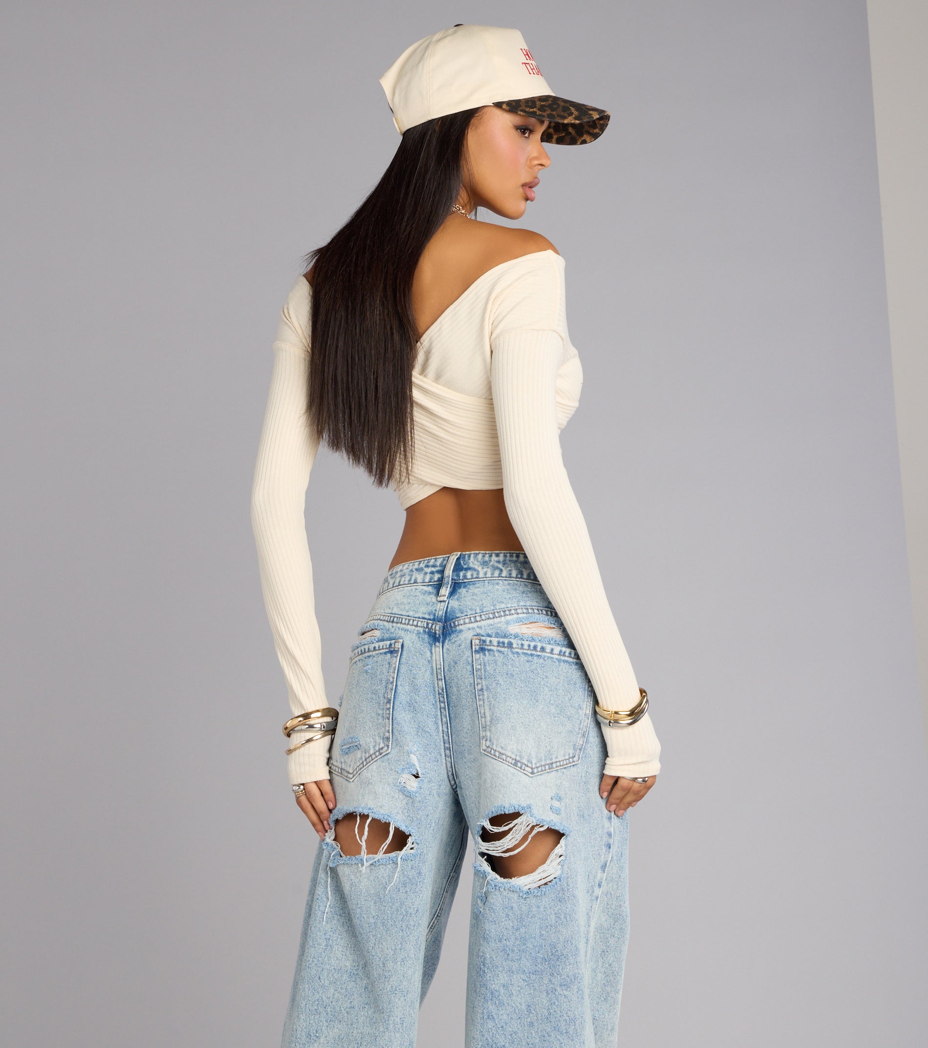 Wrap It Up Ribbed Crop Top