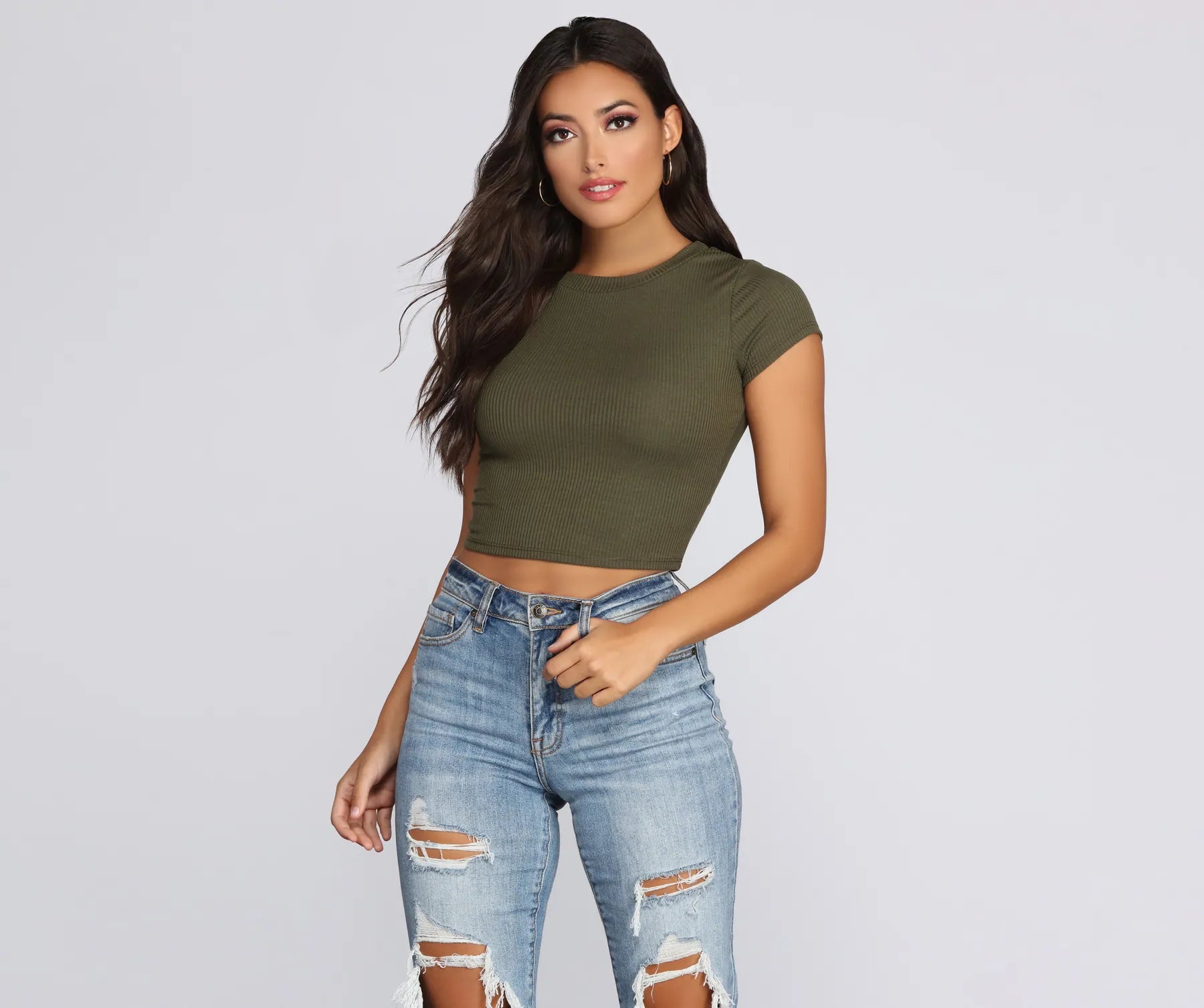 Short And Sweet Cropped Tee