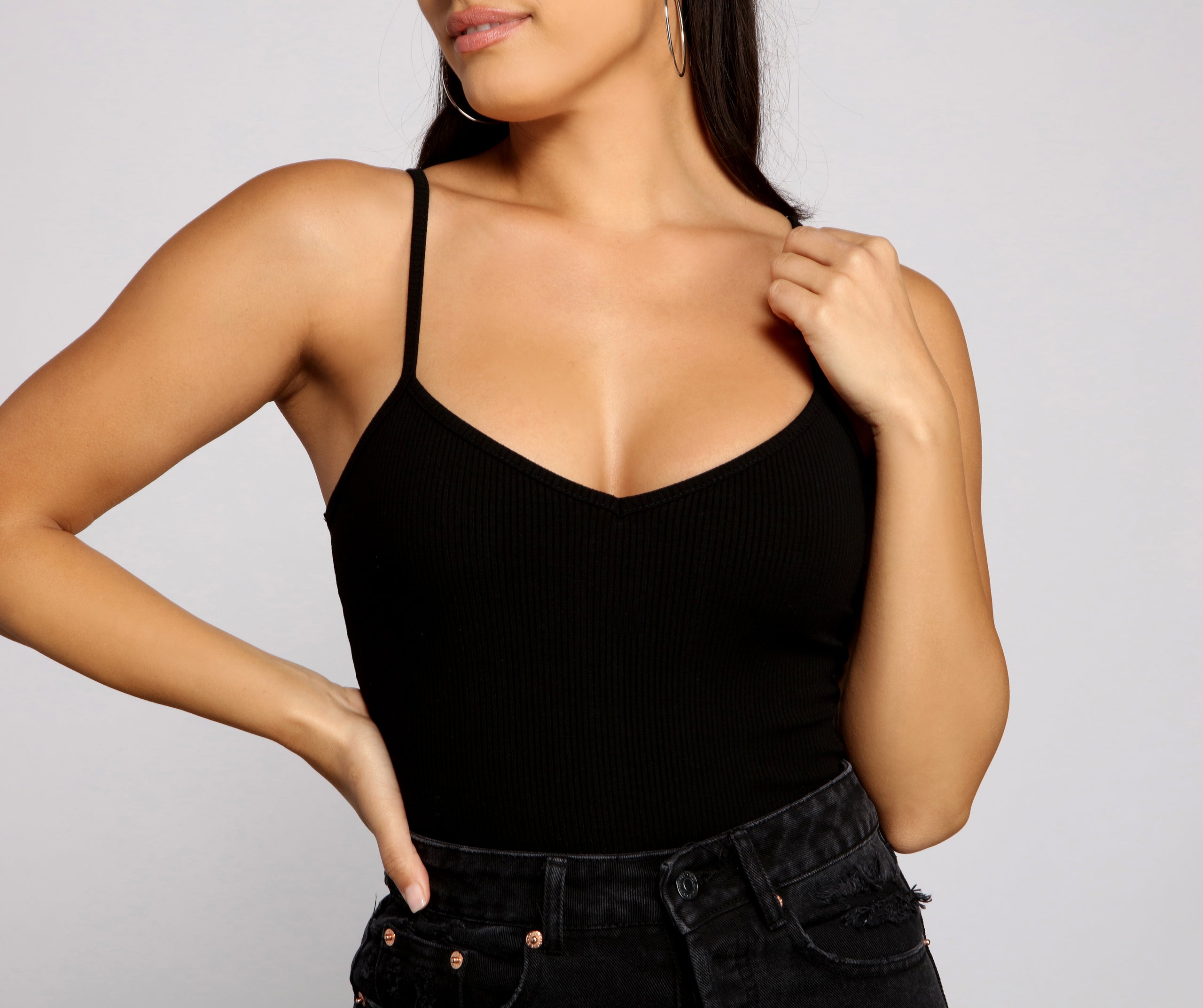 Essential Ribbed Knit Compression Bodysuit