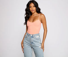 Essential Ribbed Knit Compression Bodysuit