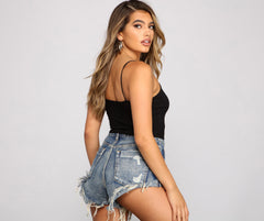 Basic Vibes Halter Crop Top